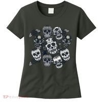 Day Of The Dead Skull Mash Up Women's T-Shirt thumb 0