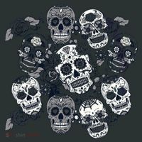 Day Of The Dead Skull Mash Up Women's T-Shirt thumb 6