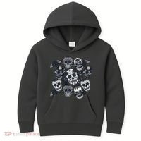 Day Of The Dead Skull Mash Up Kids Hoodie thumb 0