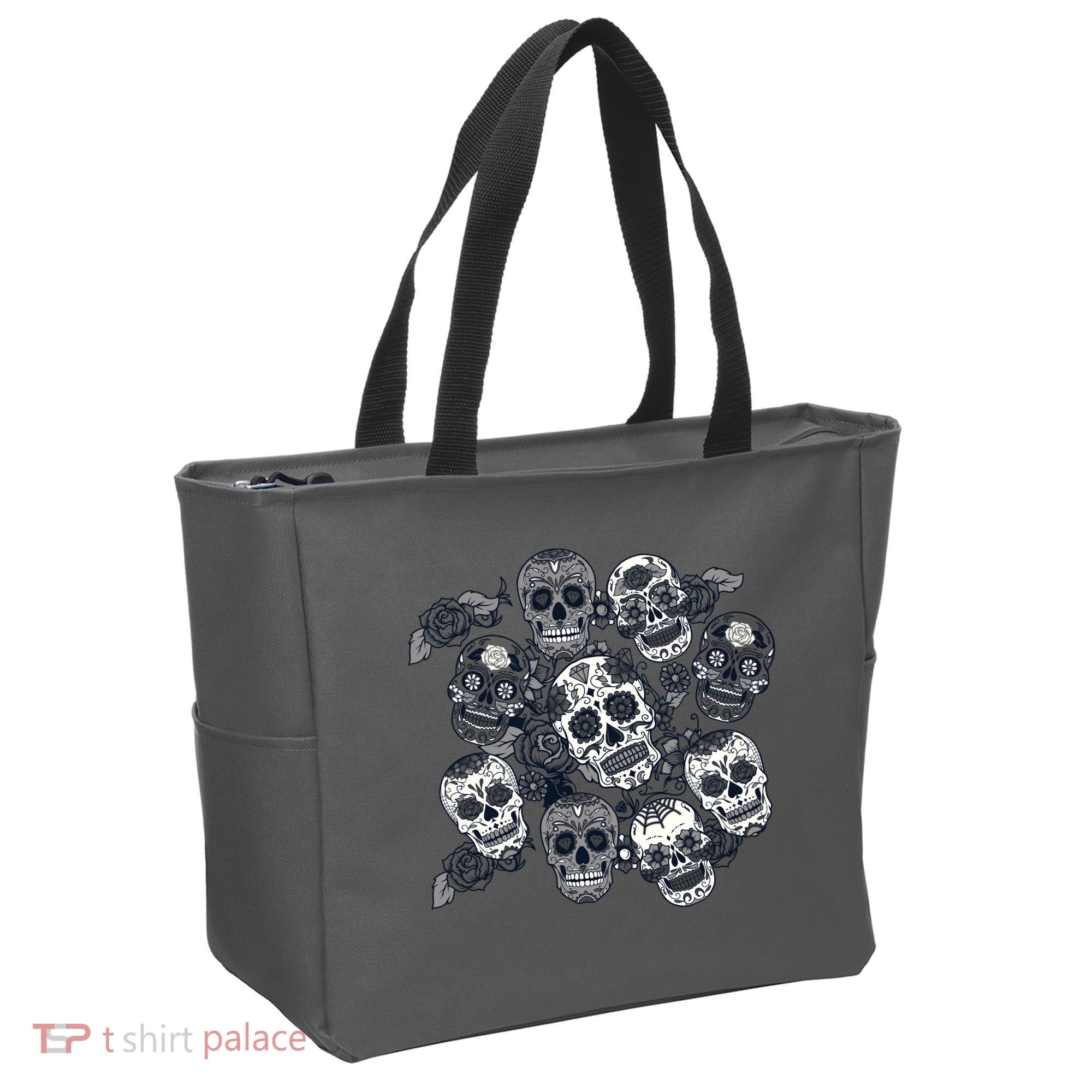 Day Of The Dead Skull Mash Up Tote Bag
