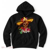 Day of the Dead Sugar Skull Sombrero Hoodie thumb 0
