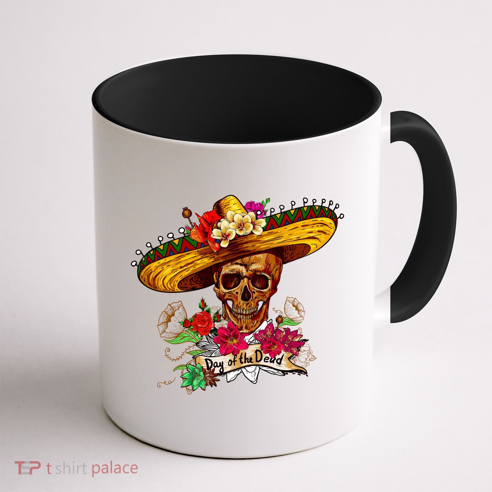 Day of the Dead Sugar Skull Sombrero Coffee Mug