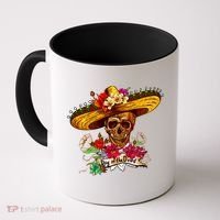 Day of the Dead Sugar Skull Sombrero Coffee Mug thumb 0