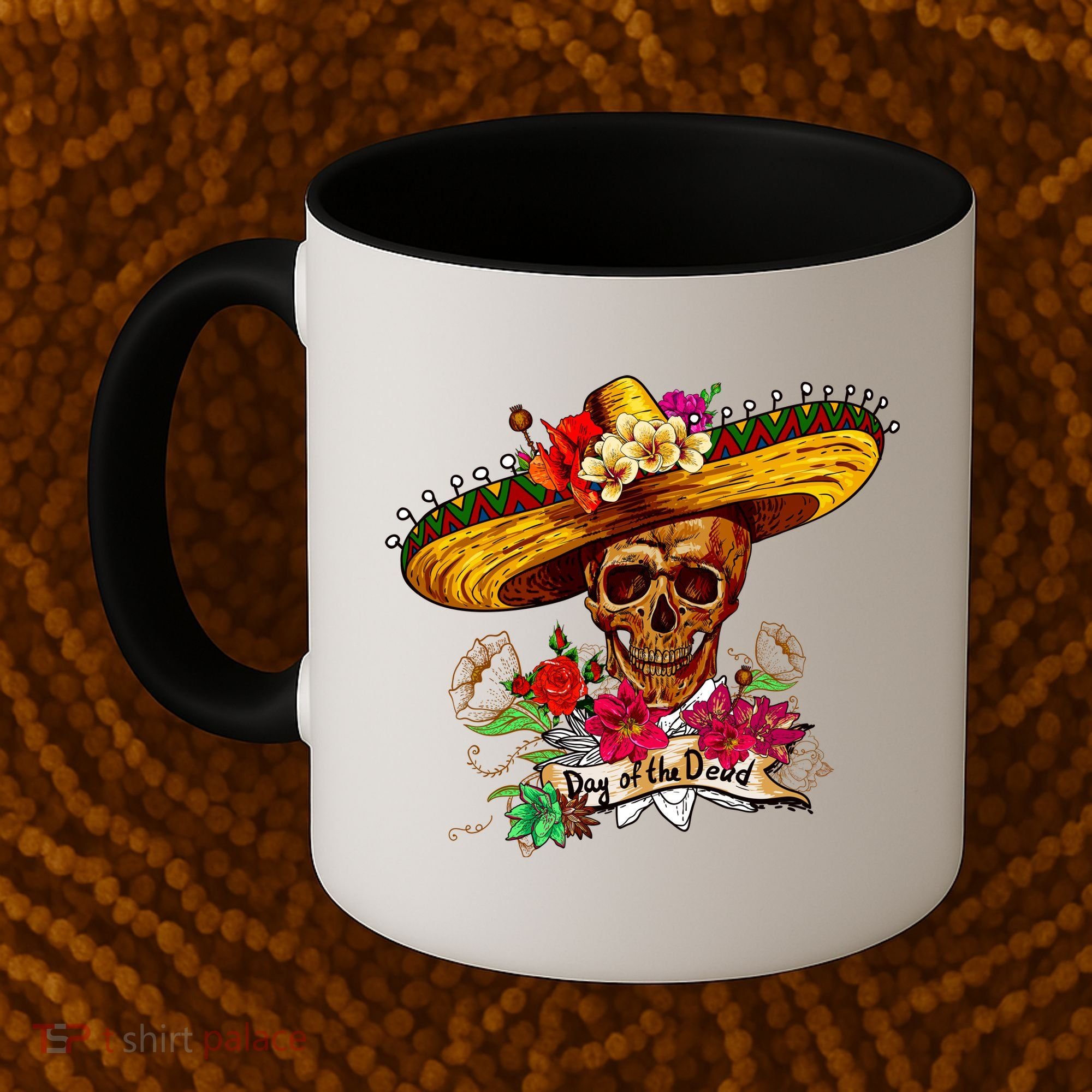 Day of the Dead Sugar Skull Sombrero Coffee Mug