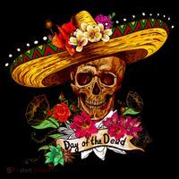 Day of the Dead Sugar Skull Sombrero Coffee Mug thumb 5