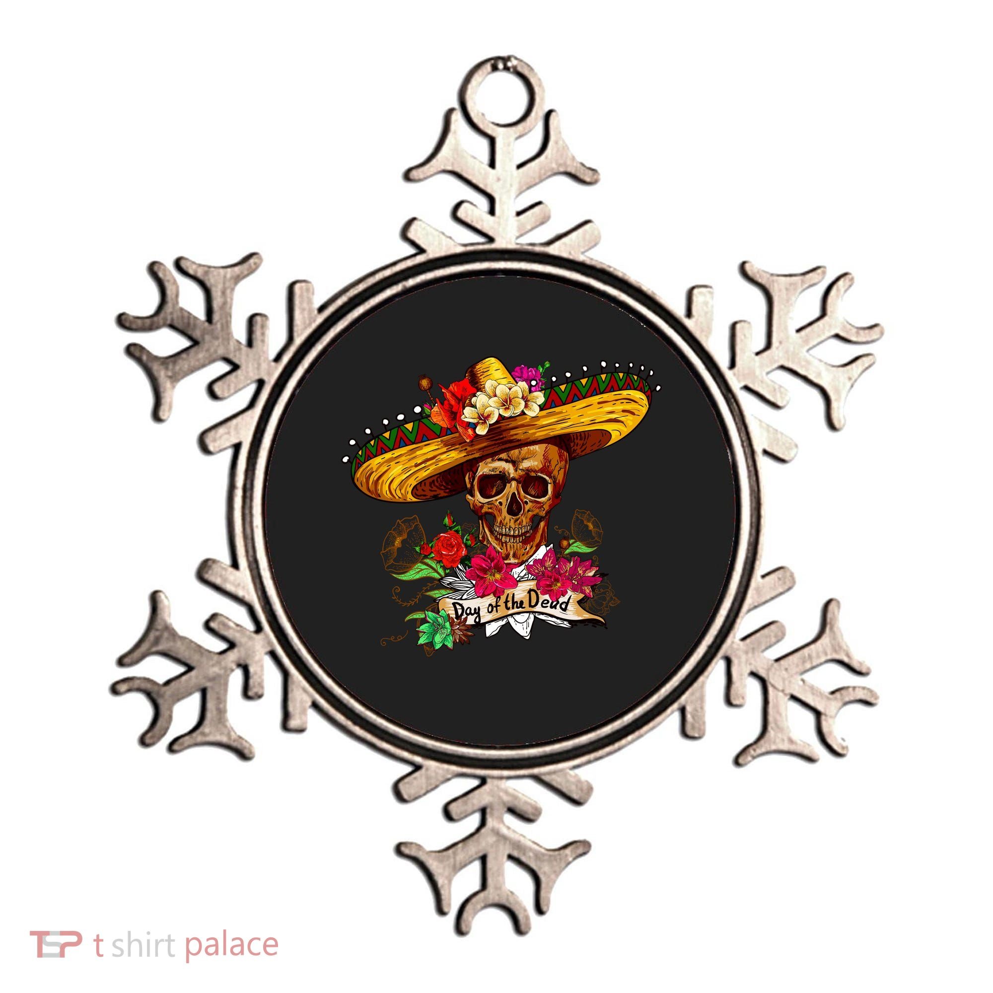 Day of the Dead Sugar Skull Sombrero Ornament