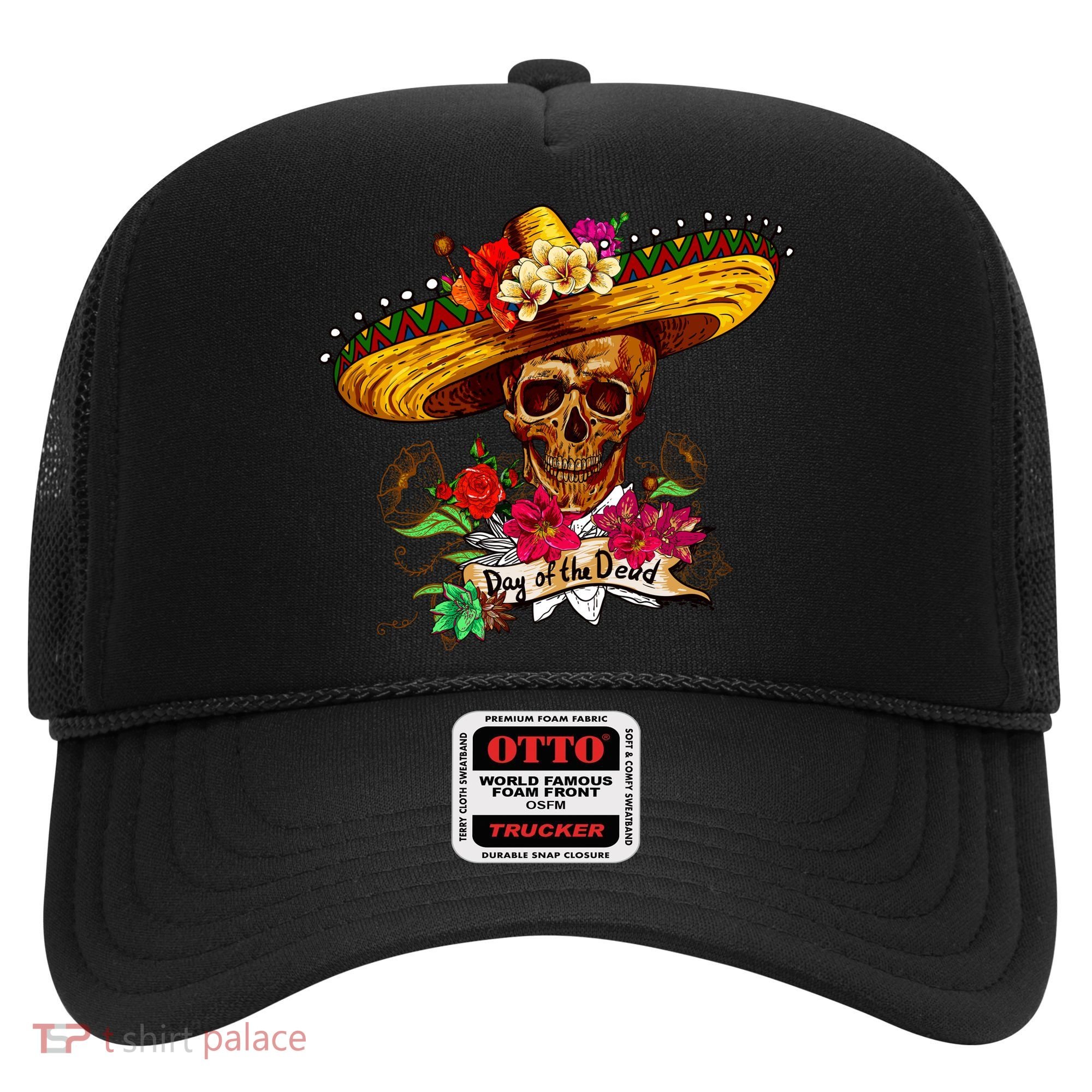 Day of the Dead Sugar Skull Sombrero Hat
