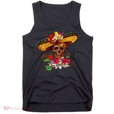 Day of the Dead Sugar Skull Sombrero Tank Top