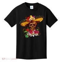 Day of the Dead Sugar Skull Sombrero Kids T-Shirt thumb 0