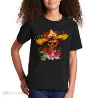 Day of the Dead Sugar Skull Sombrero Kids T-Shirt thumb 2