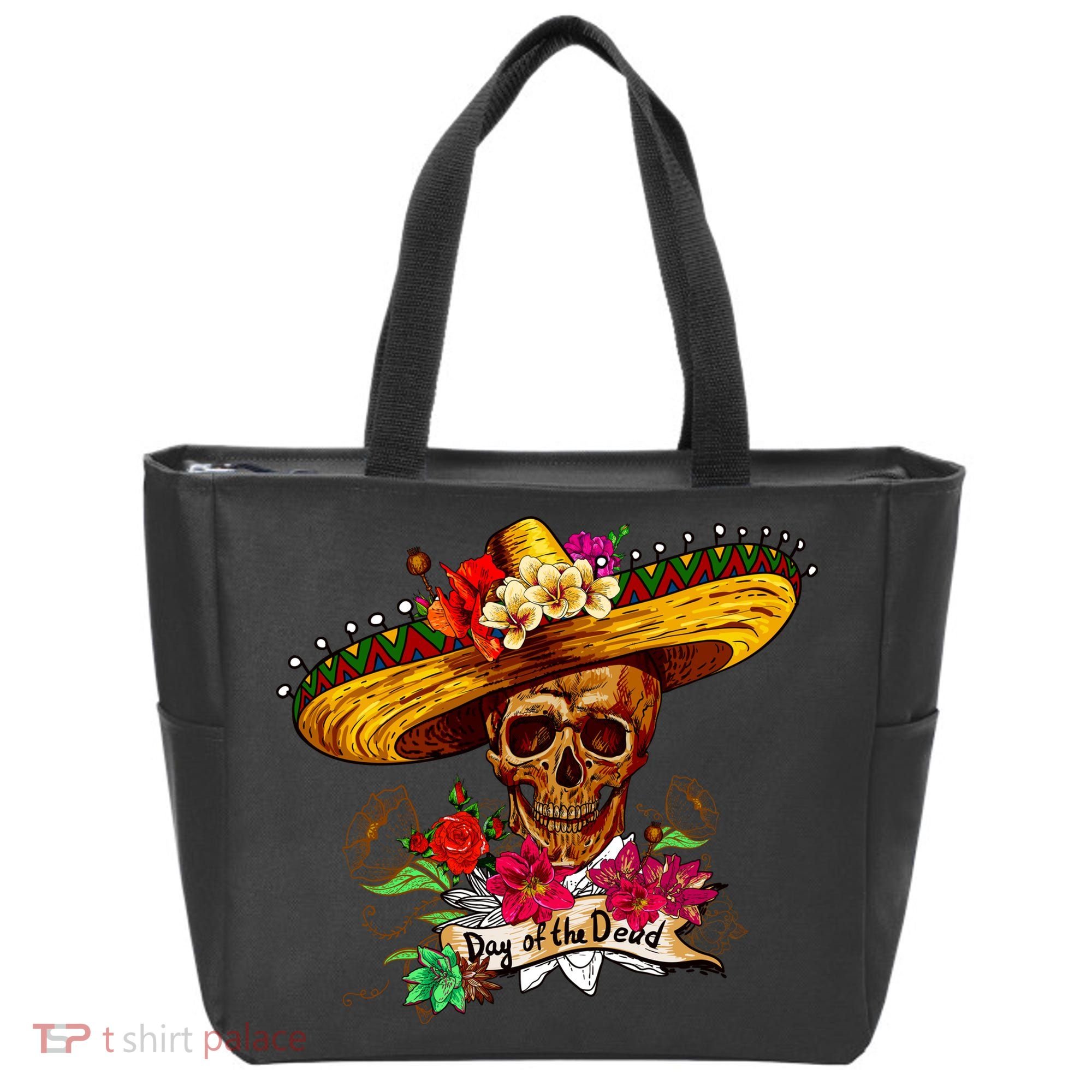 Day of the Dead Sugar Skull Sombrero Tote Bag