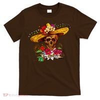 Day of the Dead Sugar Skull Sombrero T-Shirt thumb 0