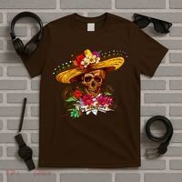 Day of the Dead Sugar Skull Sombrero T-Shirt thumb 5