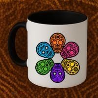 Day of the Dead Skulls Coffee Mug thumb 2