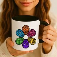 Day of the Dead Skulls Coffee Mug thumb 3