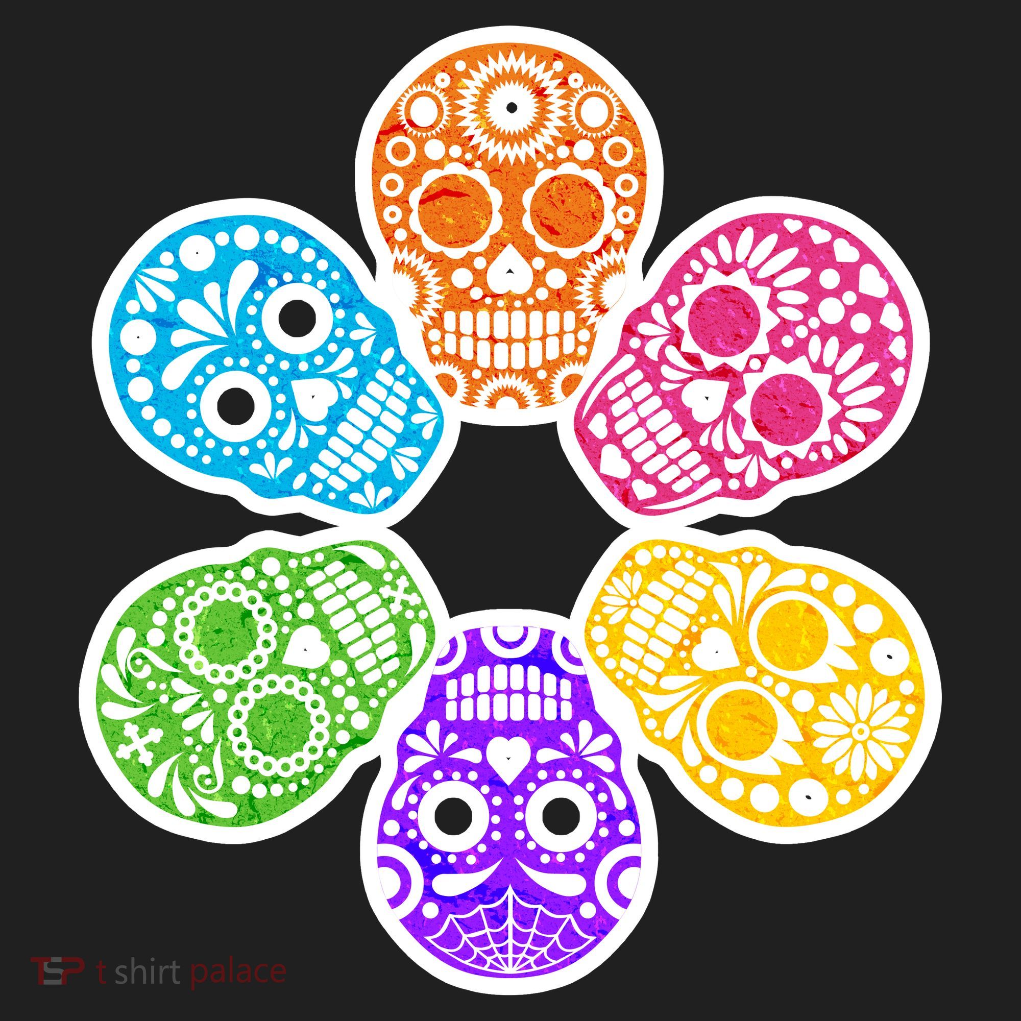 Day of the Dead Skulls Tumbler
