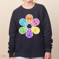 Day of the Dead Skulls Women's Sweatshirt thumb 0