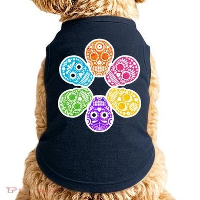 Day of the Dead Skulls Doggie Tank