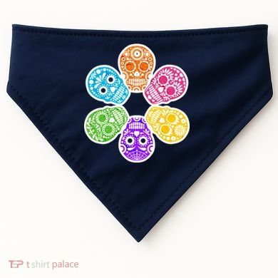 Day of the Dead Skulls USA-Made Doggie Bandana