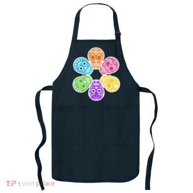 Day of the Dead Skulls Apron