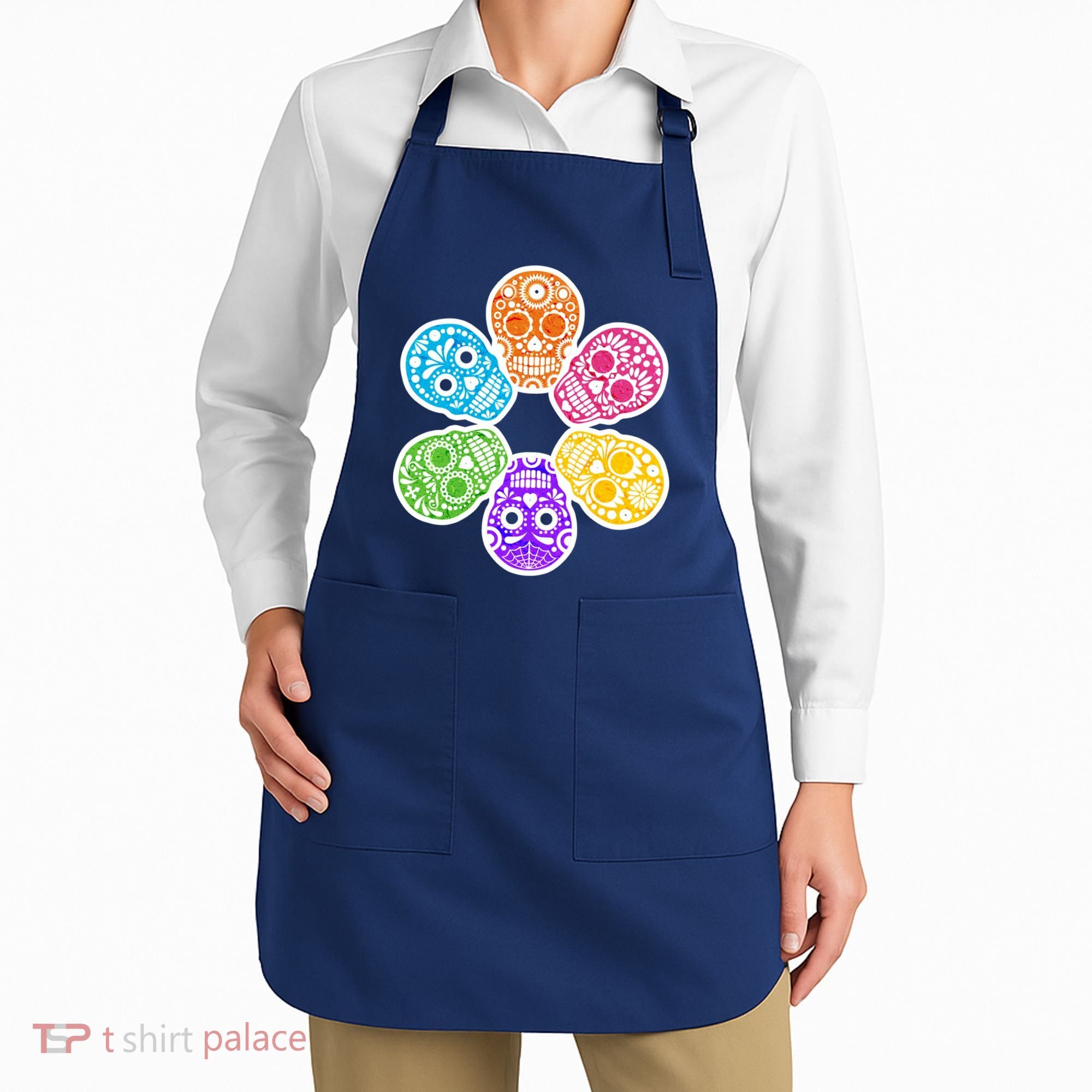 Day of the Dead Skulls Apron