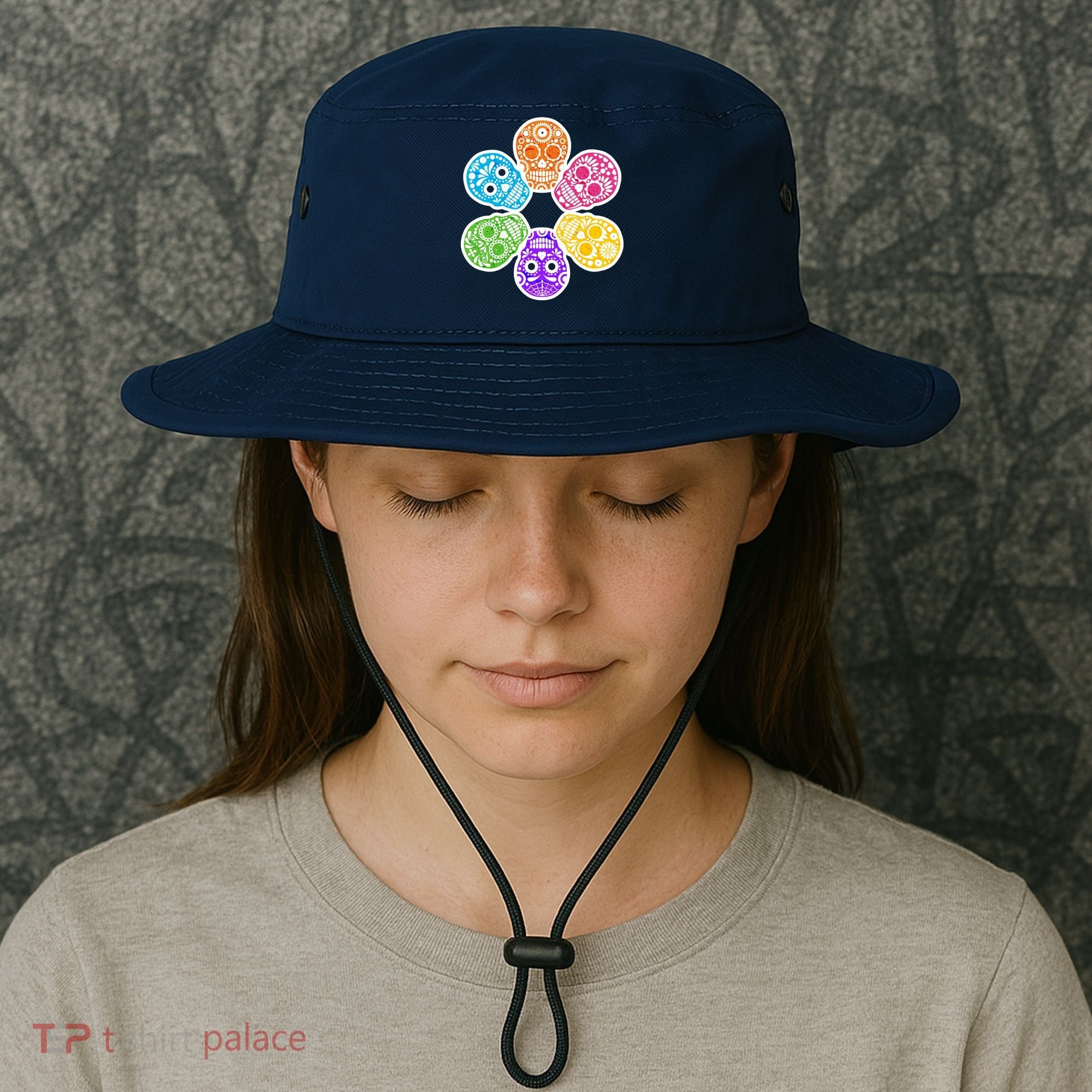 Day of the Dead Skulls Bucket Hat