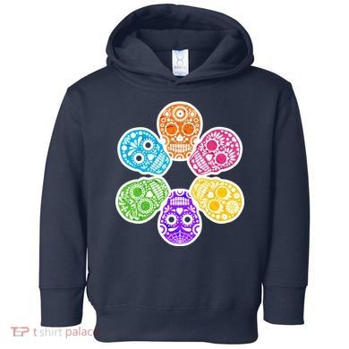 Day of the Dead Skulls Toddler Hoodie
