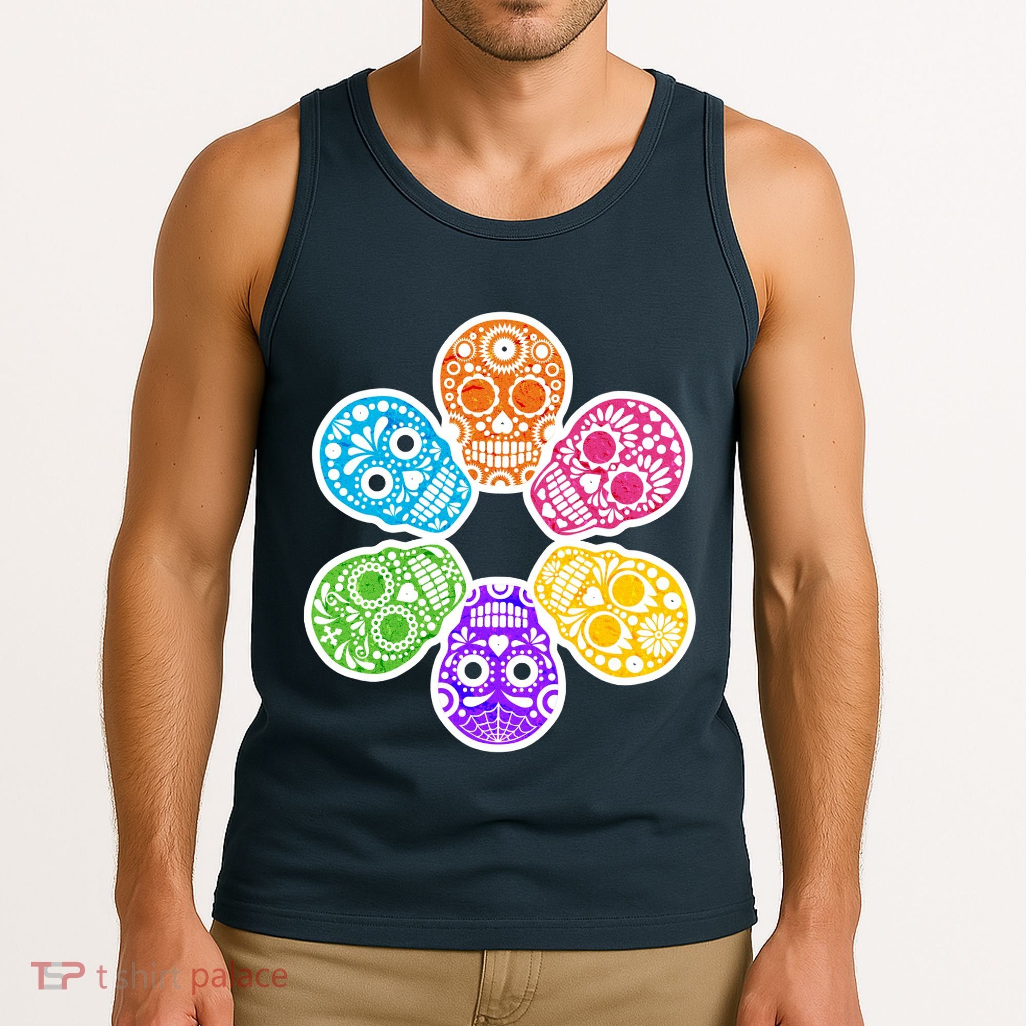 Day of the Dead Skulls Tank Top