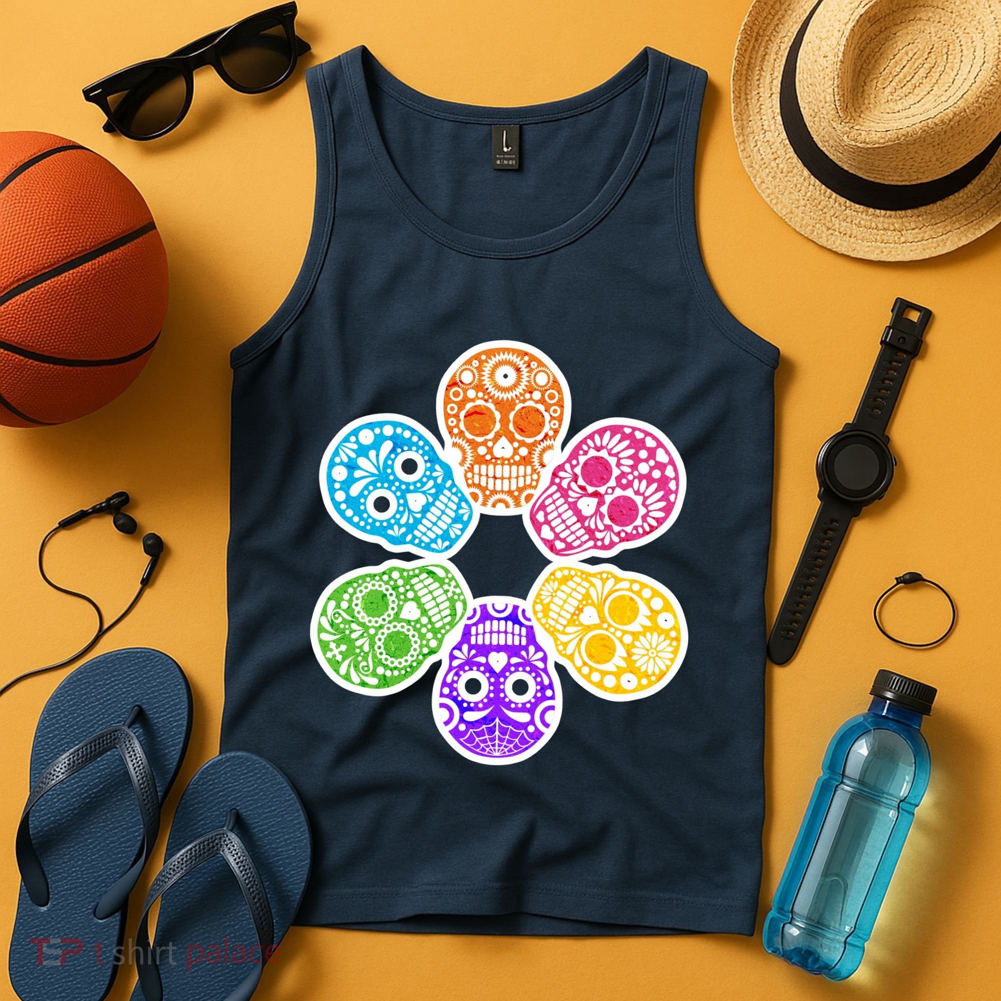 Day of the Dead Skulls Tank Top