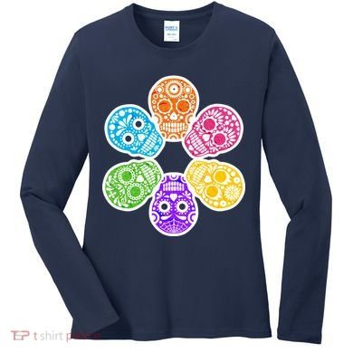 Day of the Dead Skulls Women's Long Sleeve Shirt