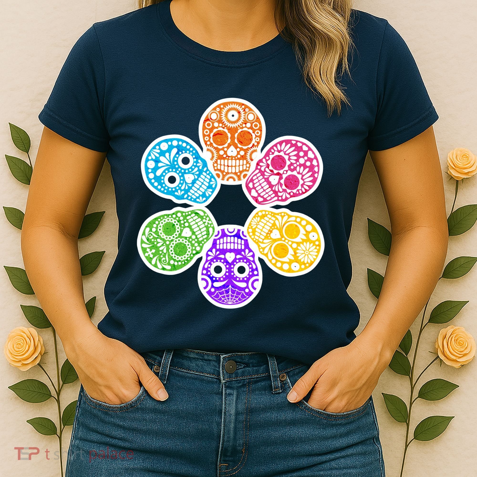 Day of the Dead Skulls Women's T-Shirt