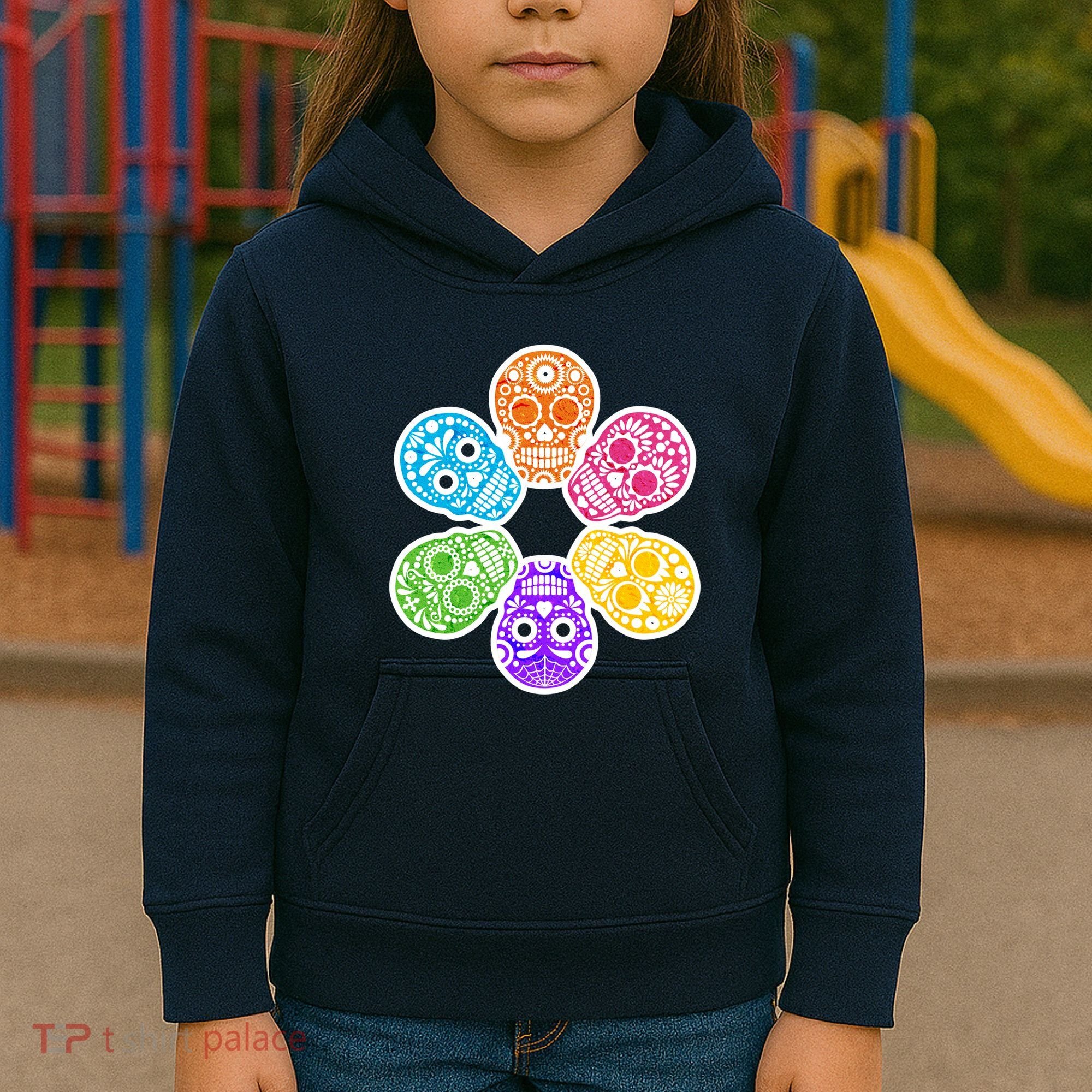 Day of the Dead Skulls Kids Hoodie