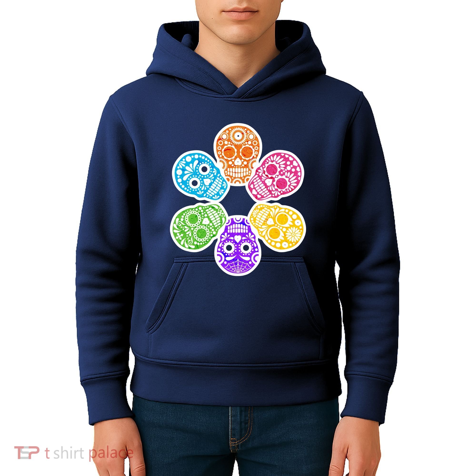 Day of the Dead Skulls Kids Hoodie