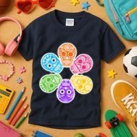Day of the Dead Skulls Kids T-Shirt thumb 3