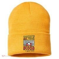 Donate All Your Blood It Grows Back  Sustainable Knit Beanie thumb 0