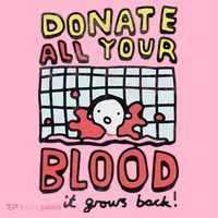 Donate All Your Blood It Grows Back  Coaster thumb 2