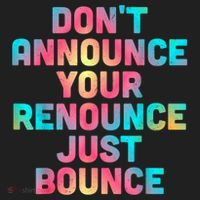 DonT Announce Your Renounce Just Bounce Golf Towel thumb 3