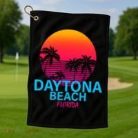 Daytona Beach Florida Golf Towel thumb 1