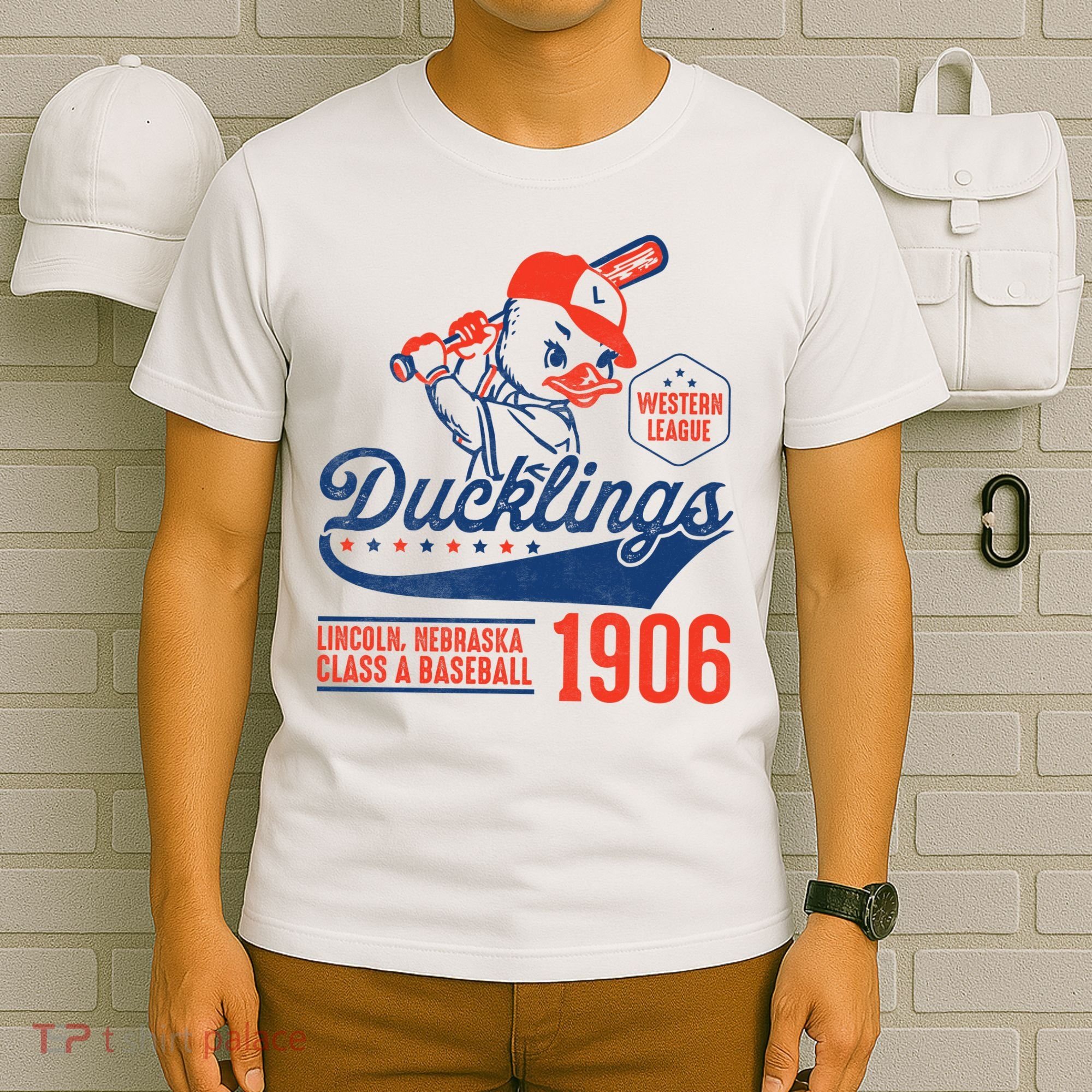 Ducklings Baseball 1906 Vintage Team T-Shirt