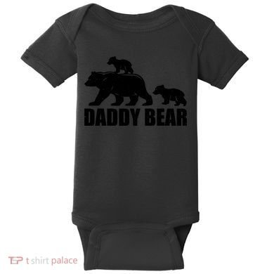 Daddy Bear 2 Cubs Daddy Bear Twin T Dad 2 T Baby Bodysuit