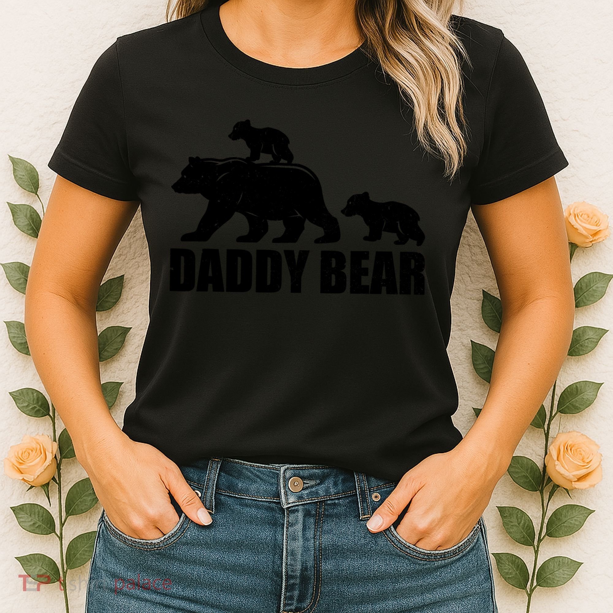 Daddy Bear 2 Cubs Daddy Bear Twin T Dad 2 T Women's T-Shirt
