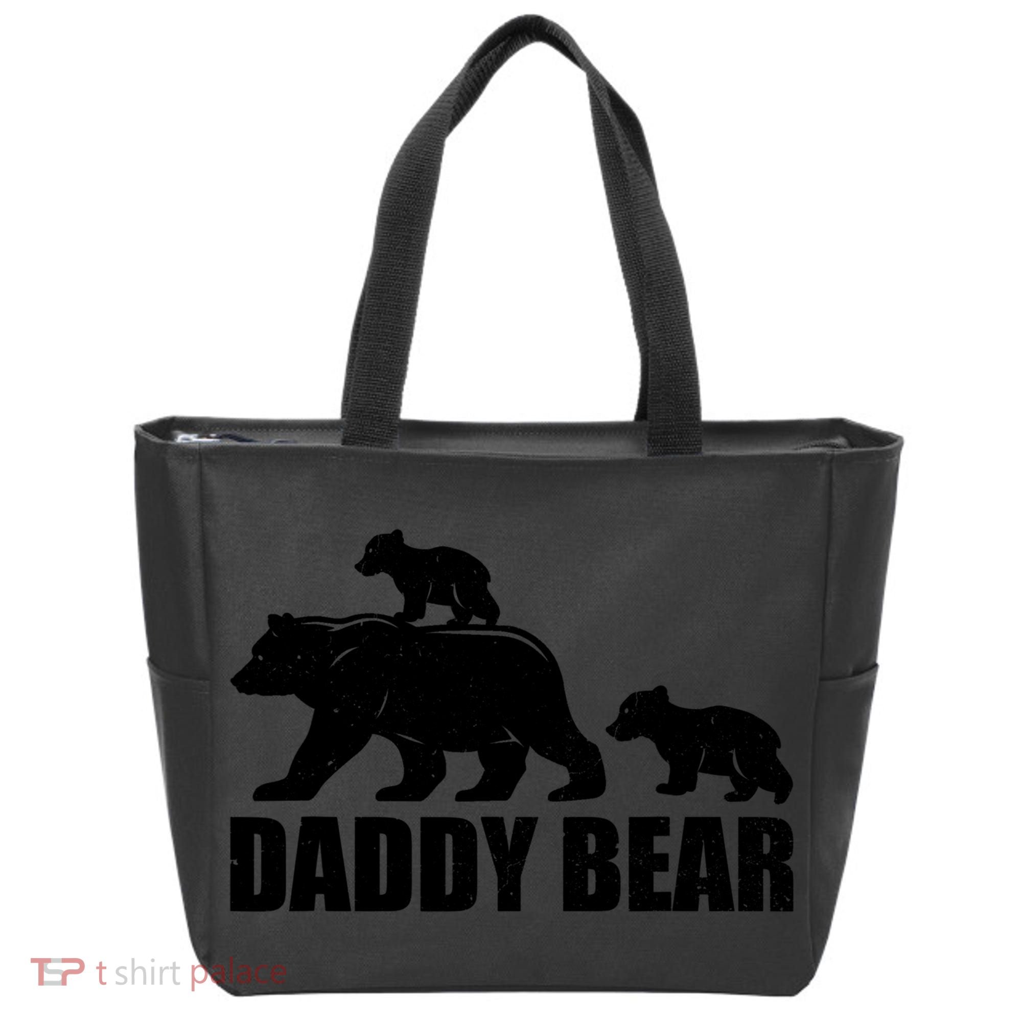 Daddy Bear 2 Cubs Daddy Bear Twin T Dad 2 T Tote Bag
