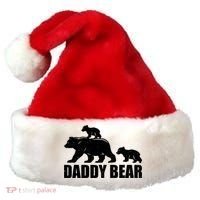 Daddy Bear 2 Cubs Daddy Bear Twin T Dad 2 T Santa Hat thumb 0