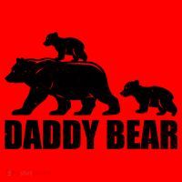 Daddy Bear 2 Cubs Daddy Bear Twin T Dad 2 T Santa Hat thumb 1