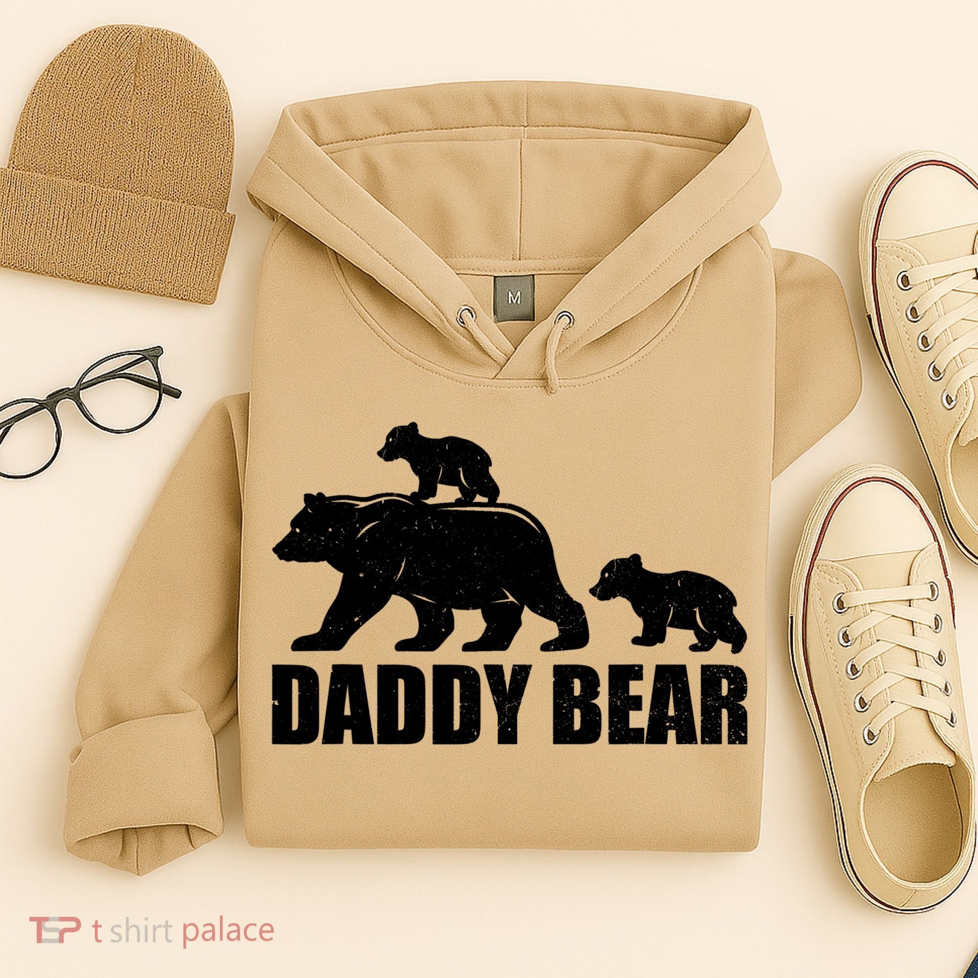 Daddy Bear 2 Cubs Daddy Bear Twin T Dad 2 T Hoodie