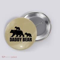 Daddy Bear 2 Cubs Daddy Bear Twin T Dad 2 T Button thumb 0