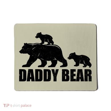 Daddy Bear 2 Cubs Daddy Bear Twin T Dad 2 T Mousepad