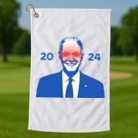 Dark Brandon 2024 Joe BidenS Campaign Golf Towel thumb 1
