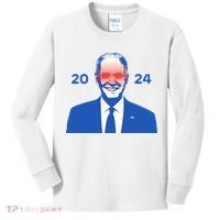 Dark Brandon 2024 Joe BidenS Campaign Kids Long Sleeve Shirt thumb 0