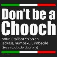 Dont Be A Chooch Italian Slang Funny Saying English Meaning Women's Sweatshirt thumb 2